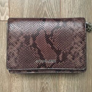 Michael Kors snakeskin effect chain crossbody bag